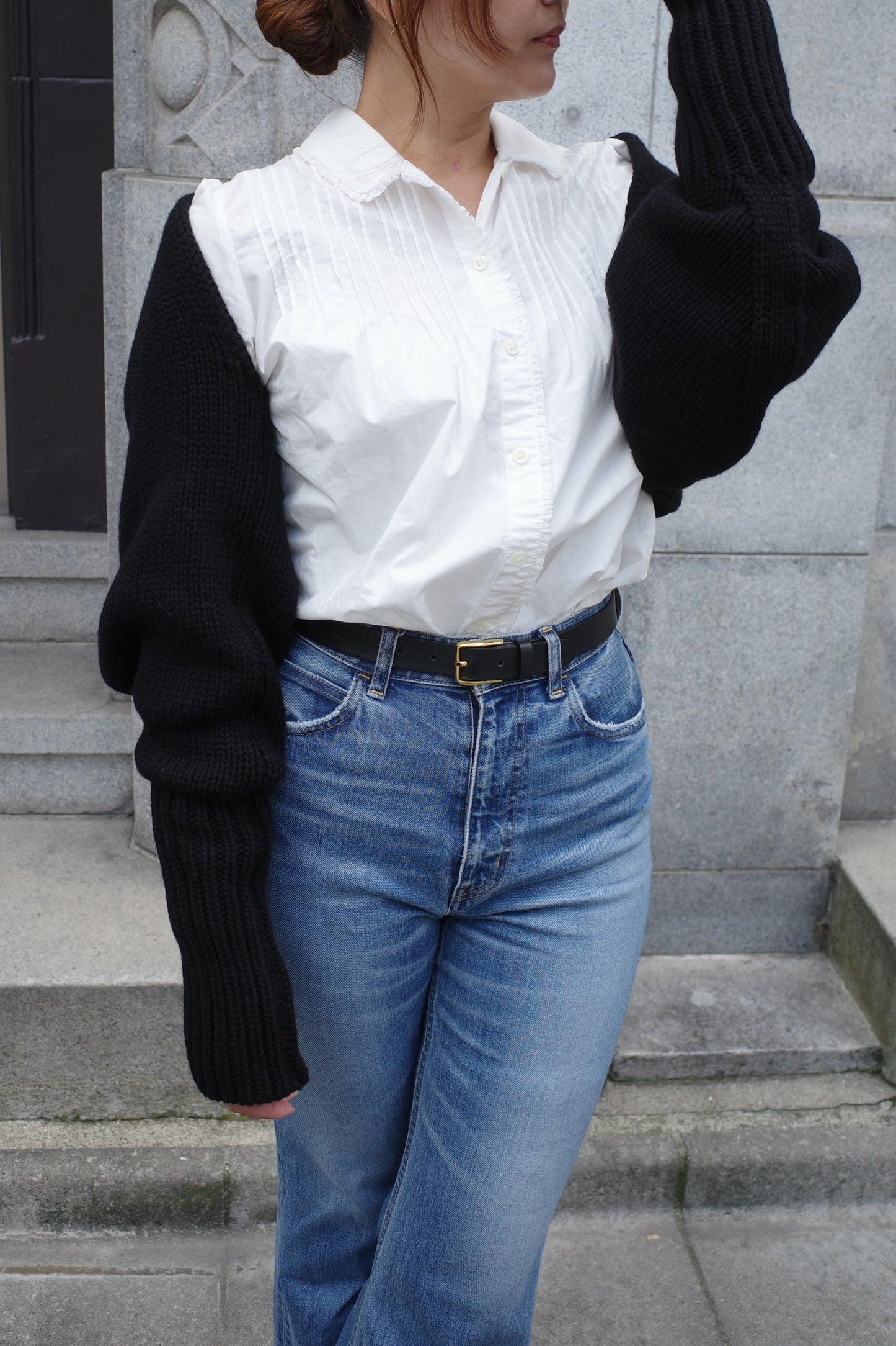 Écharpe et boléro "a" ブラック