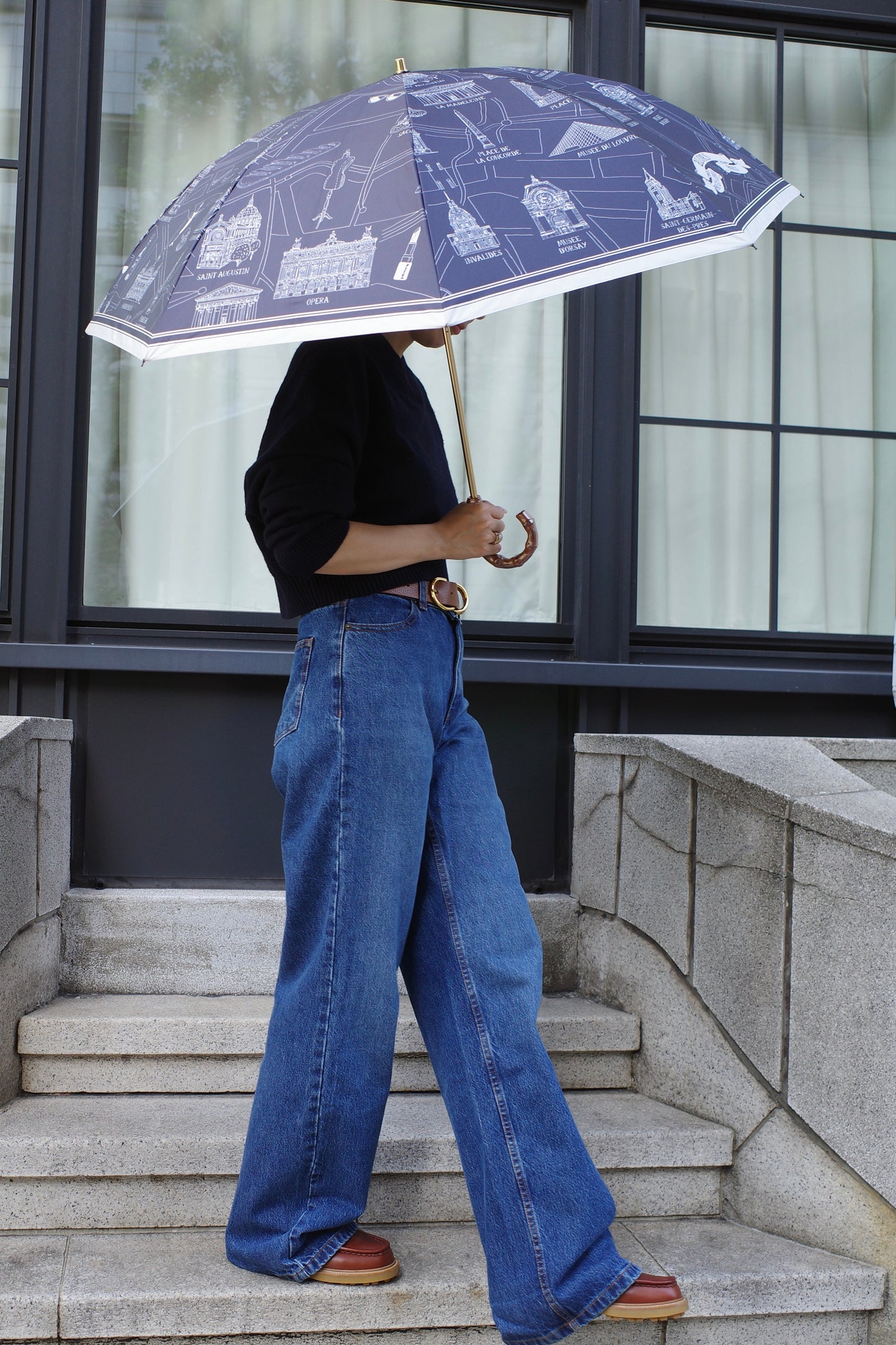 Soleil & Pluie Ex-libris Paris x aLORS - une collaboration d'exception (ダークネイビーx アイボリー)