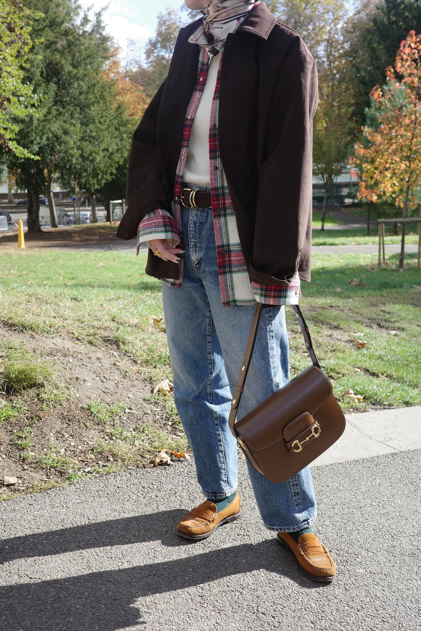 Veste en Alcantara Brun Équestre Chiron (追加予約販売　1月お届け分)