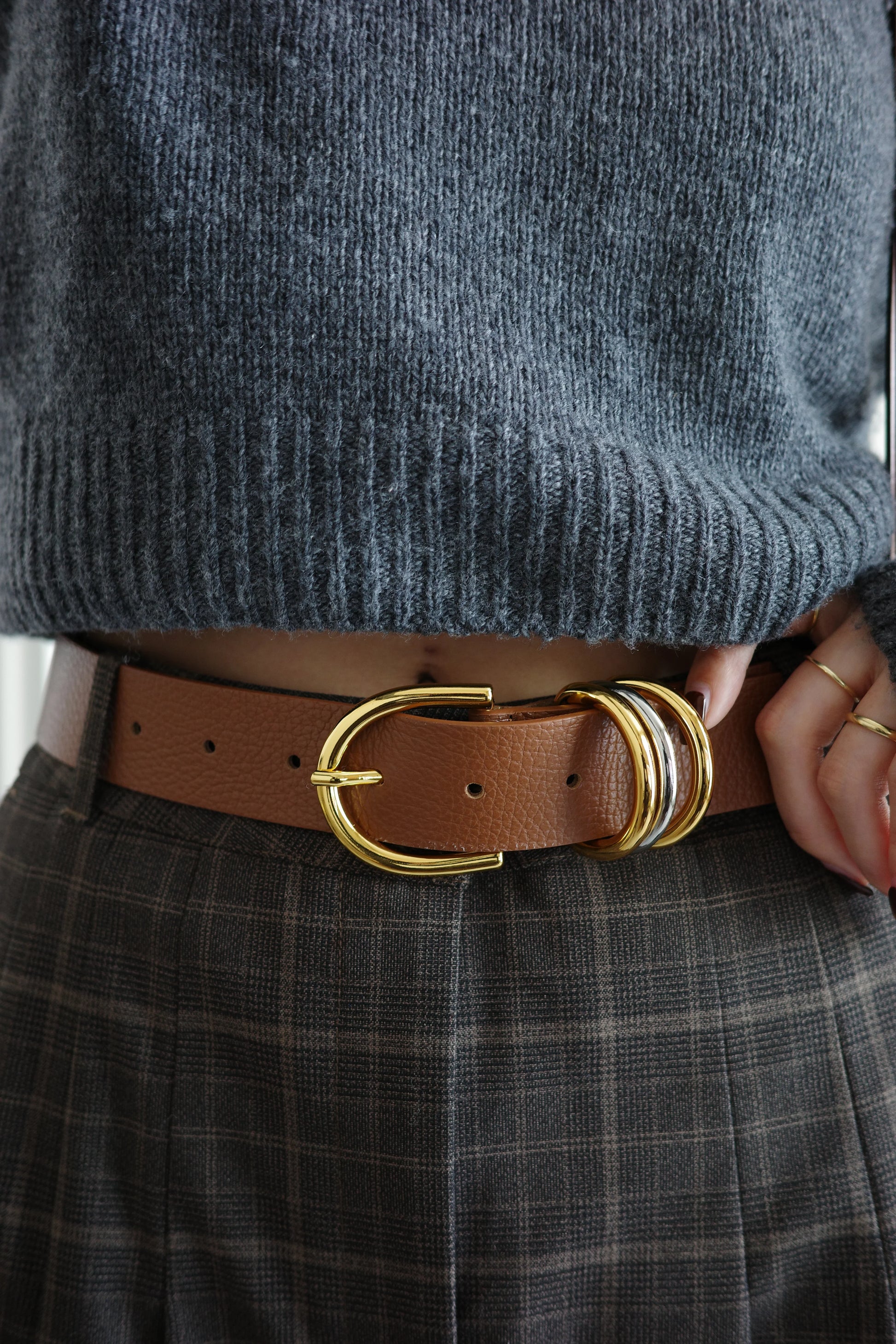 Cintura "Anello di enigma" Tiramisù(ブラウン) - aLORS online store