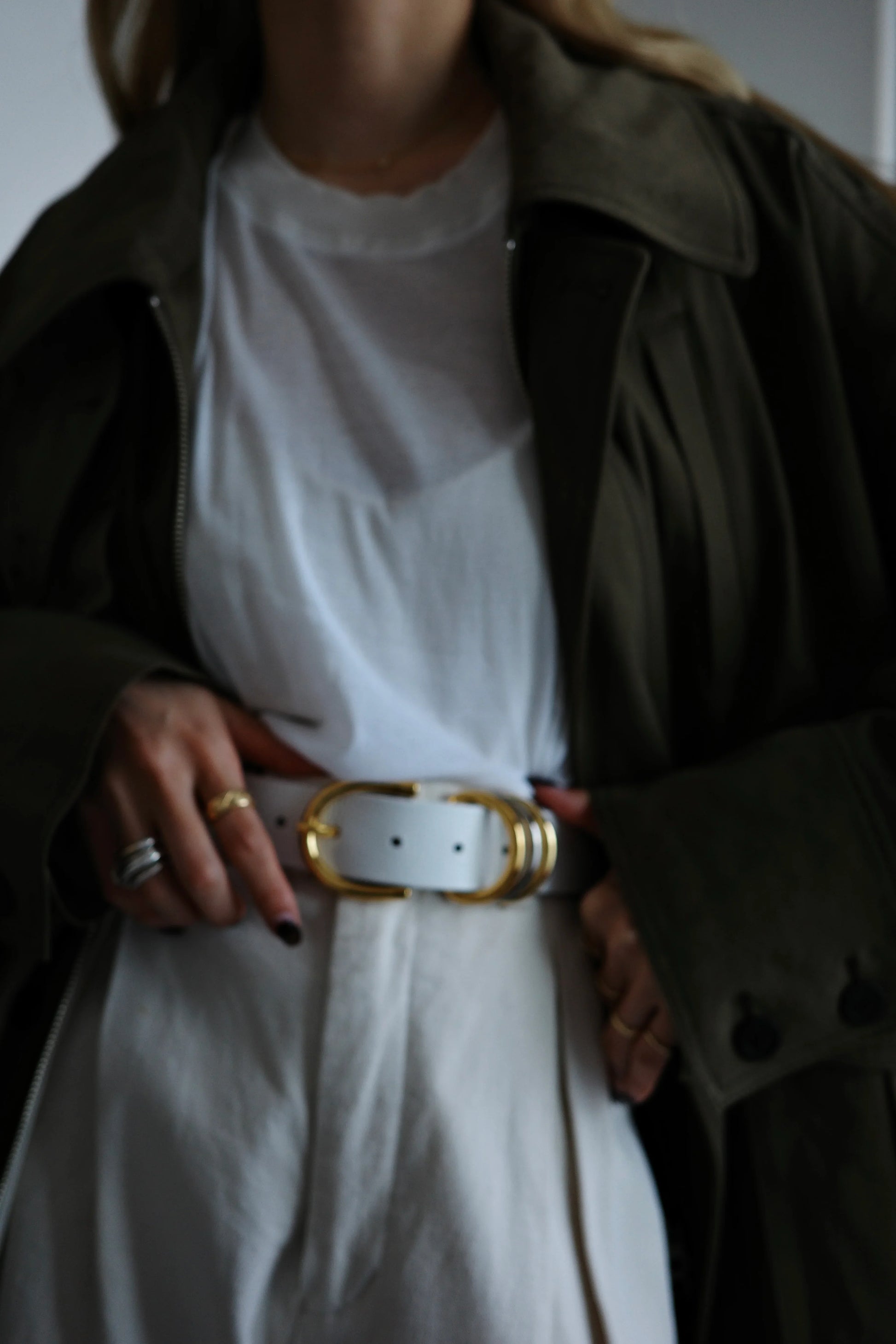 Cintura "Anello di enigma" Panna cotta(ホワイト) - aLORS online store