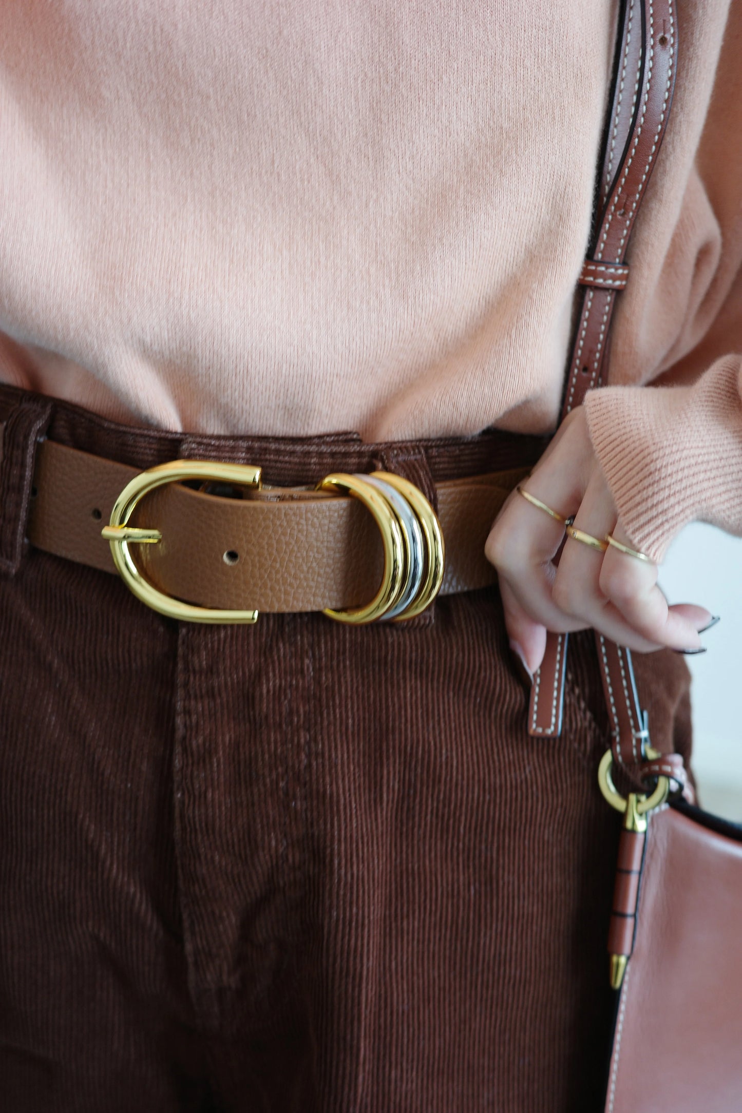 Cintura "Anello di enigma" Tiramisù(ブラウン) - aLORS online store