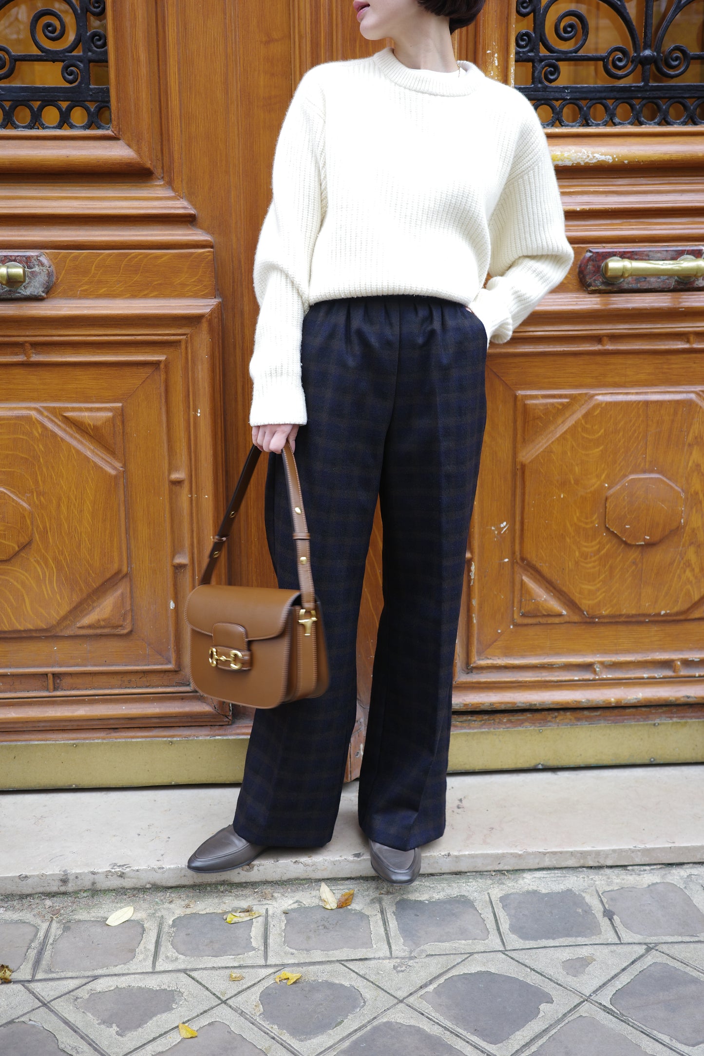 Pantalon à carreaux "Evelyn"