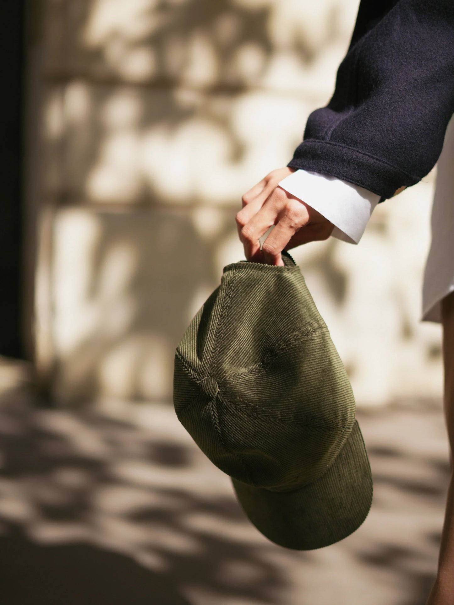 Casquette en velours côtelé Bon app'　カーキ　 - aLORS online store