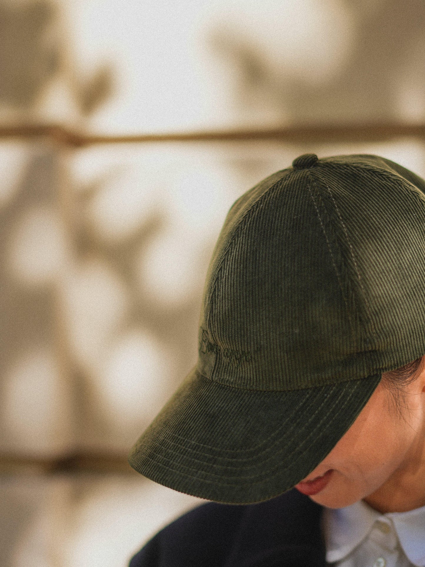 Casquette en velours côtelé Bon app'　カーキ　 - aLORS online store