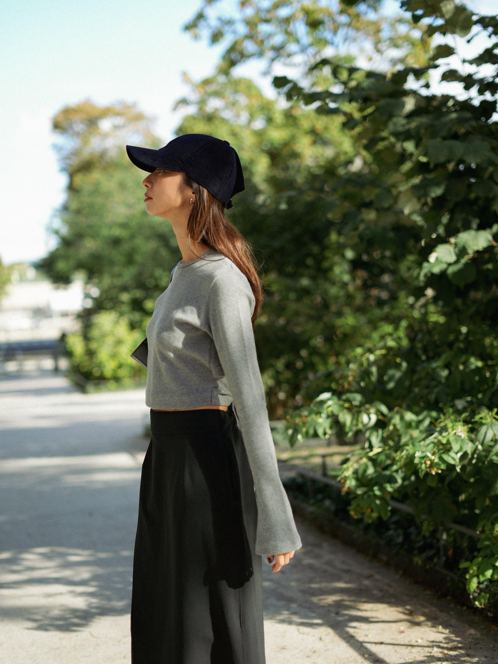 Casquette en velours côtelé Bon app'　ダークネイビー - aLORS online store