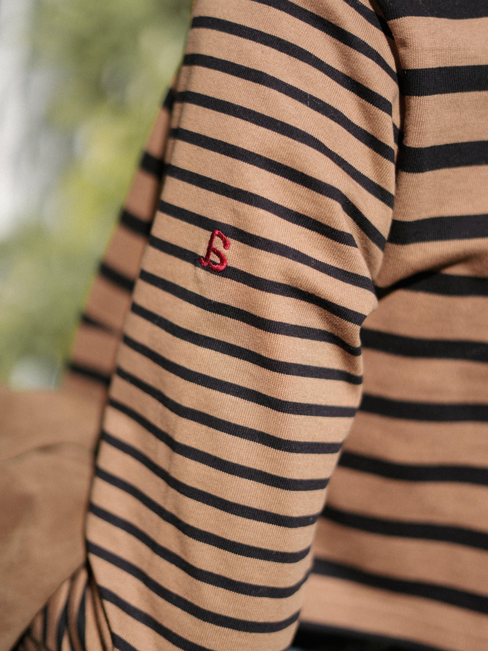 Haut marinière 【a】 ブラウン×ブラック　 - aLORS online store