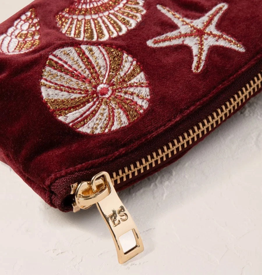 aLORS Select【Elizabeth Scarlett】Ocean Treasures Velvet Coin Purse - Port