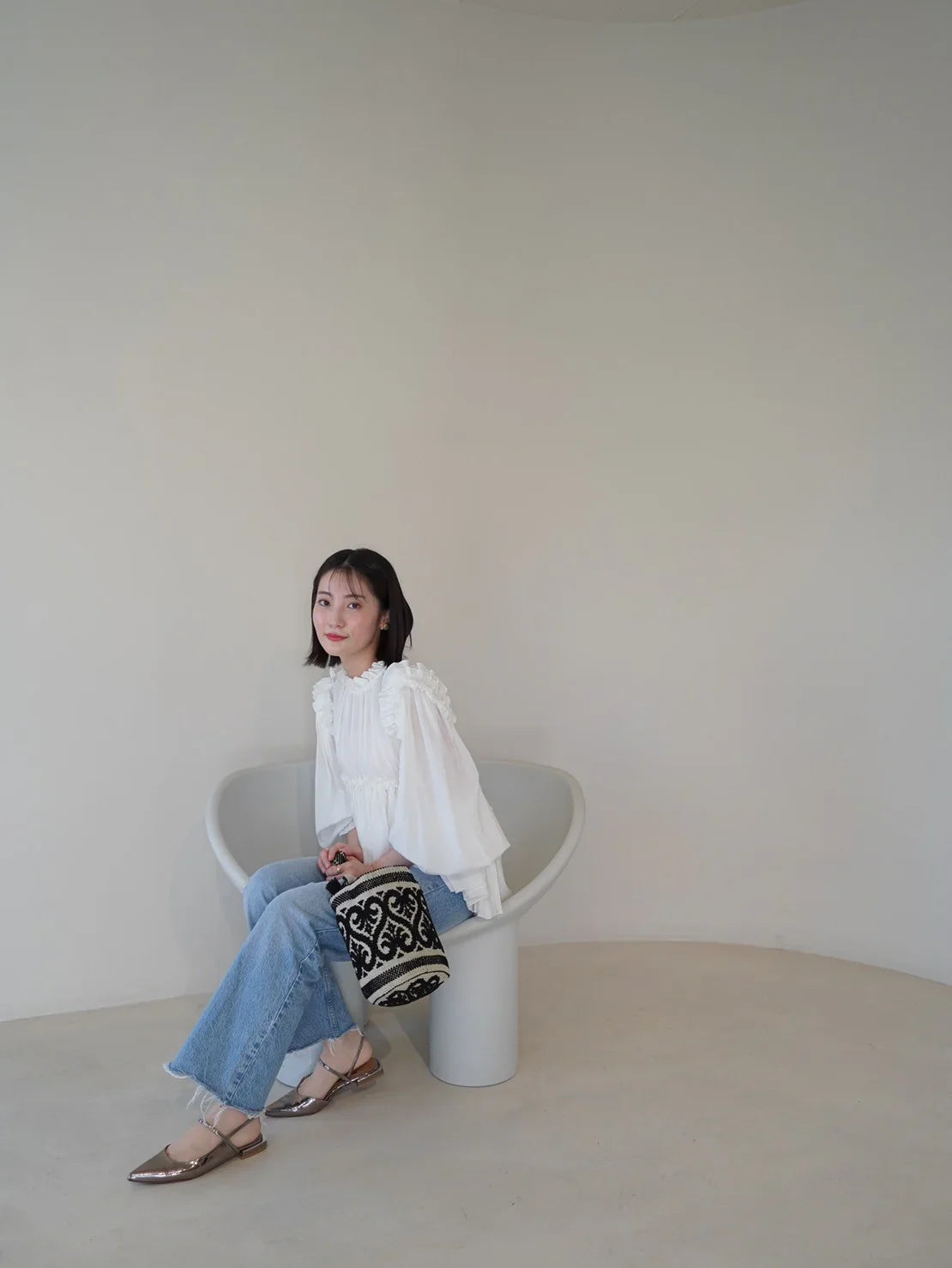 Secchiello Fiocco Lecceseバケットフィオッコレッチェーゼネロ（黒） - aLORS online store