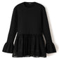 Pull en dentelle torsadée équestre Cadence Noir velouté  ブラック