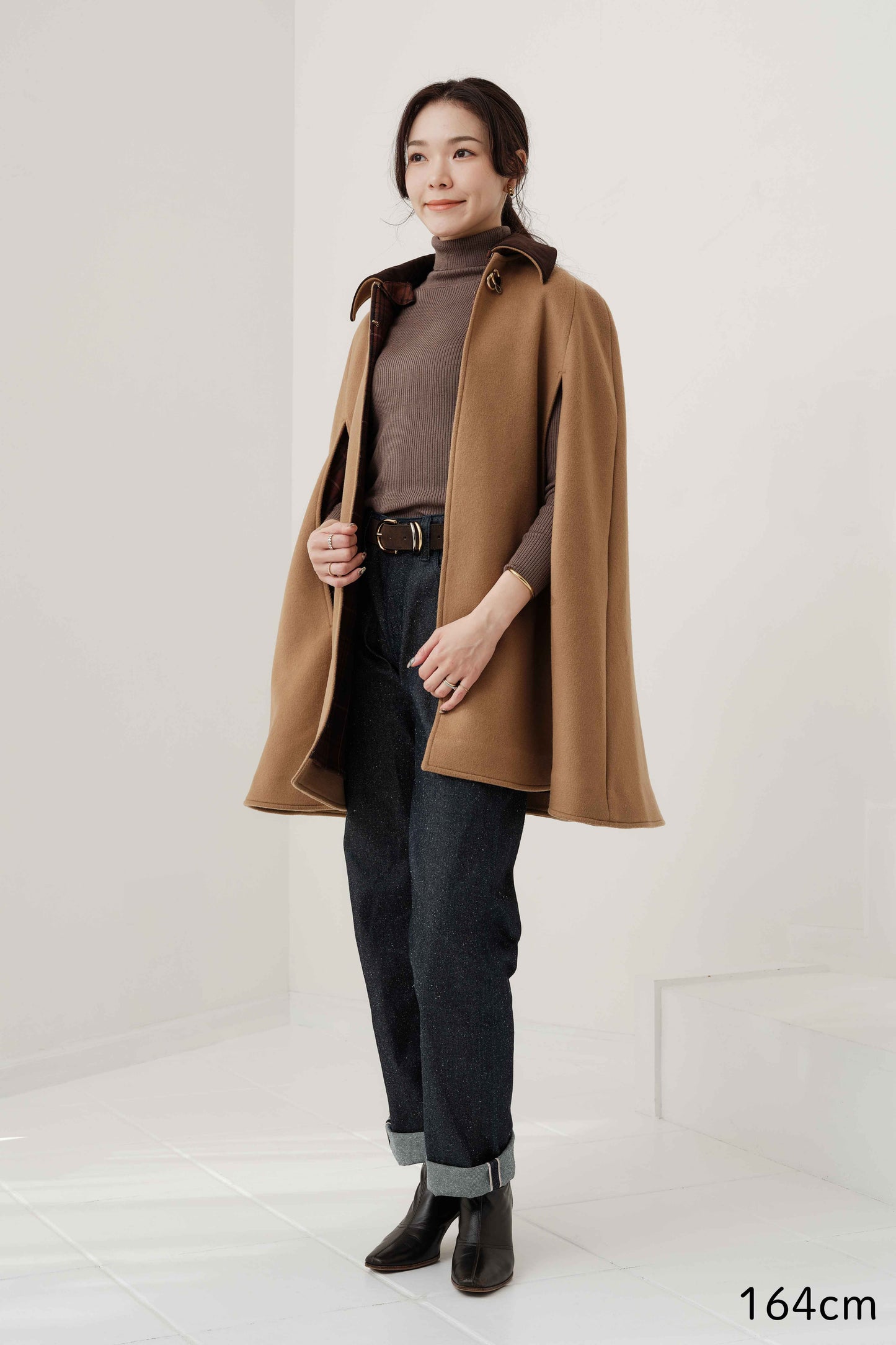 Cape à mors Calliope  Chameau キャメル x チェック