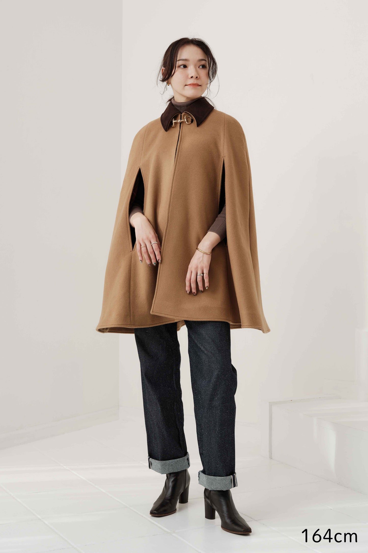 Cape à mors Calliope  Chameau キャメル x チェック