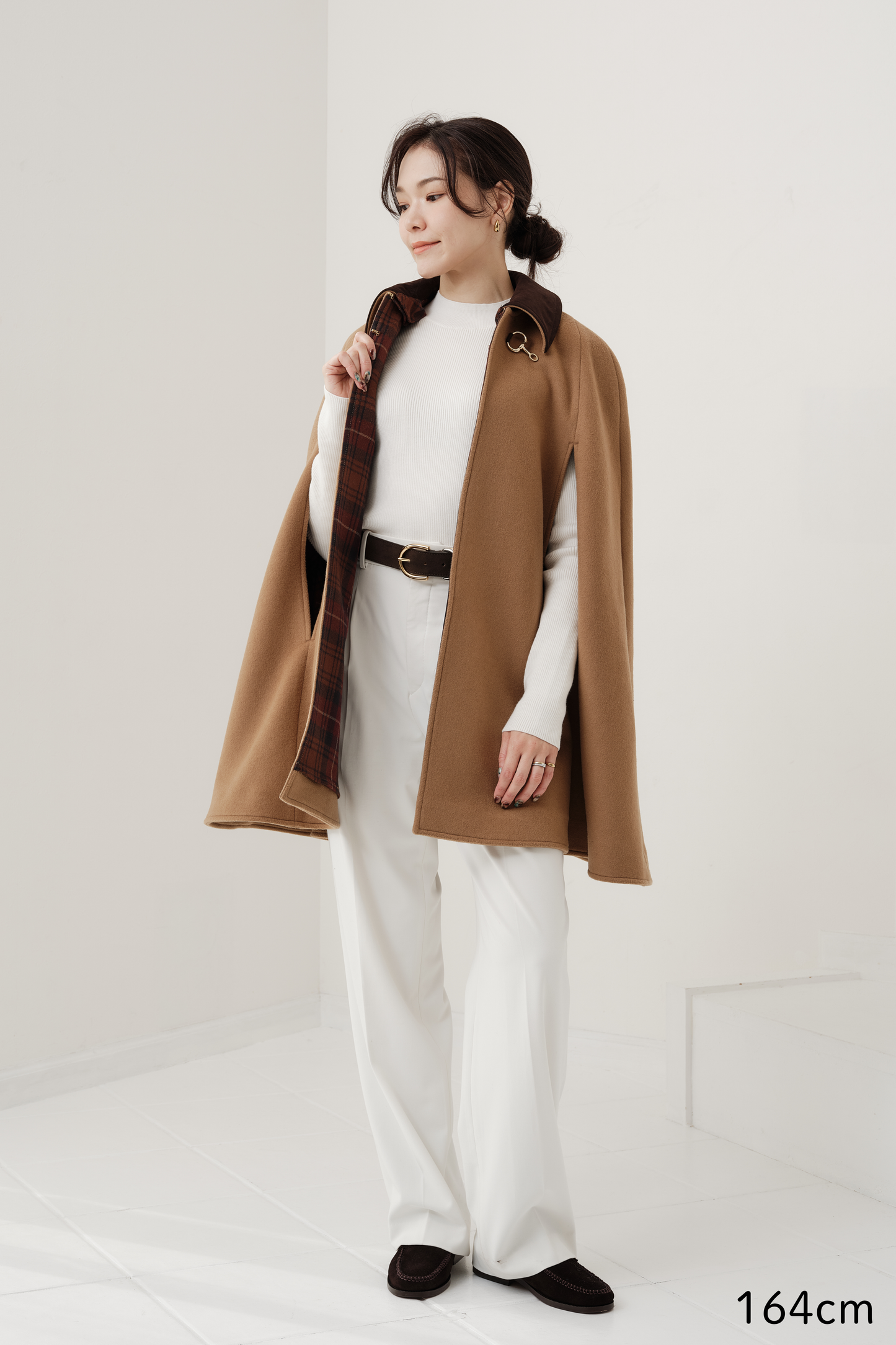 Cape à mors Calliope  Chameau キャメル x チェック