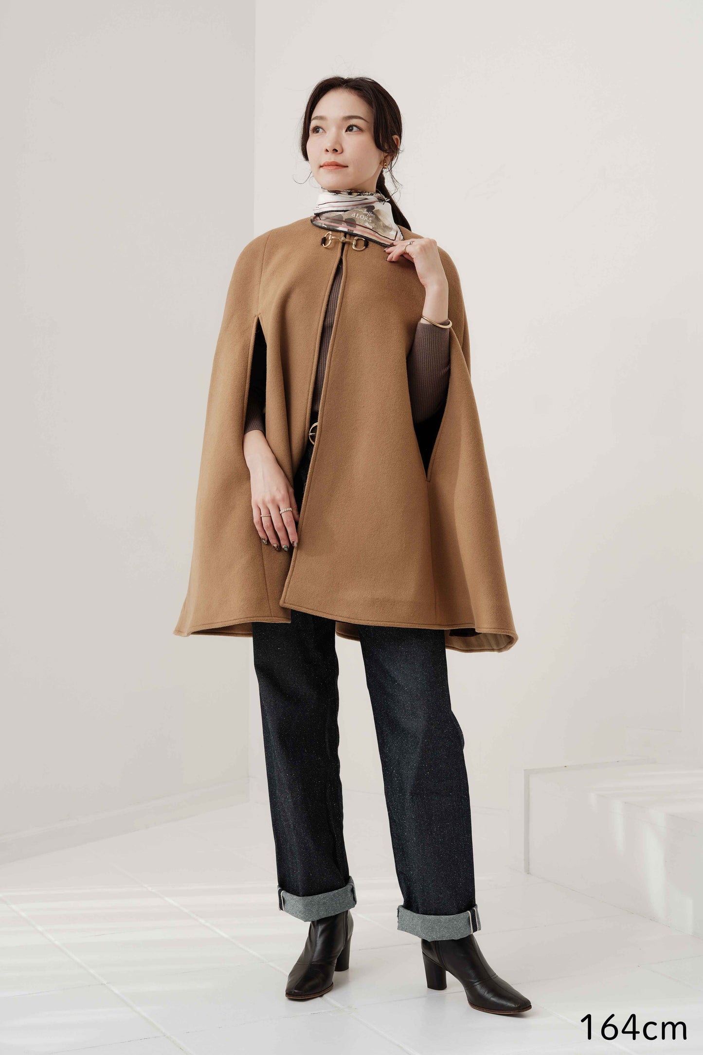 Cape à mors Calliope  Chameau キャメル x チェック