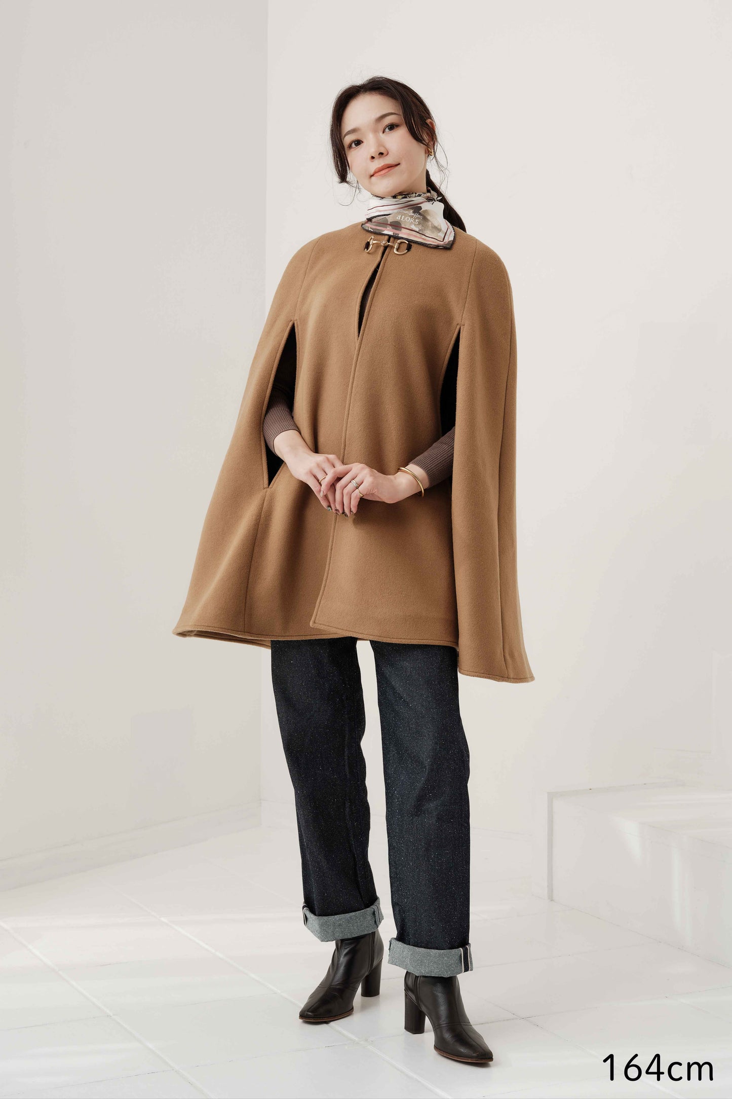 Cape à mors Calliope  Chameau キャメル x チェック