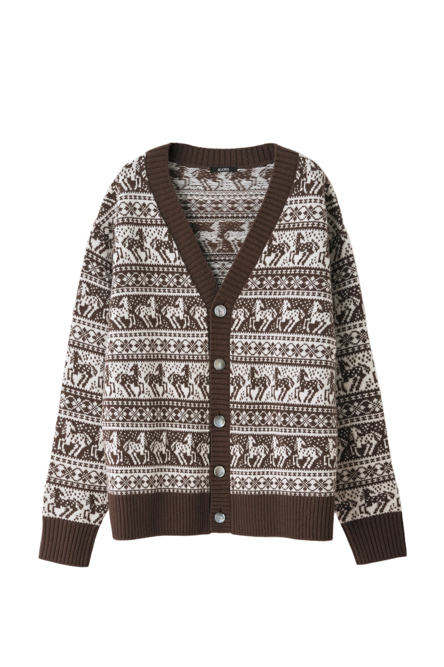 Cardigan jacquard équestre Freya