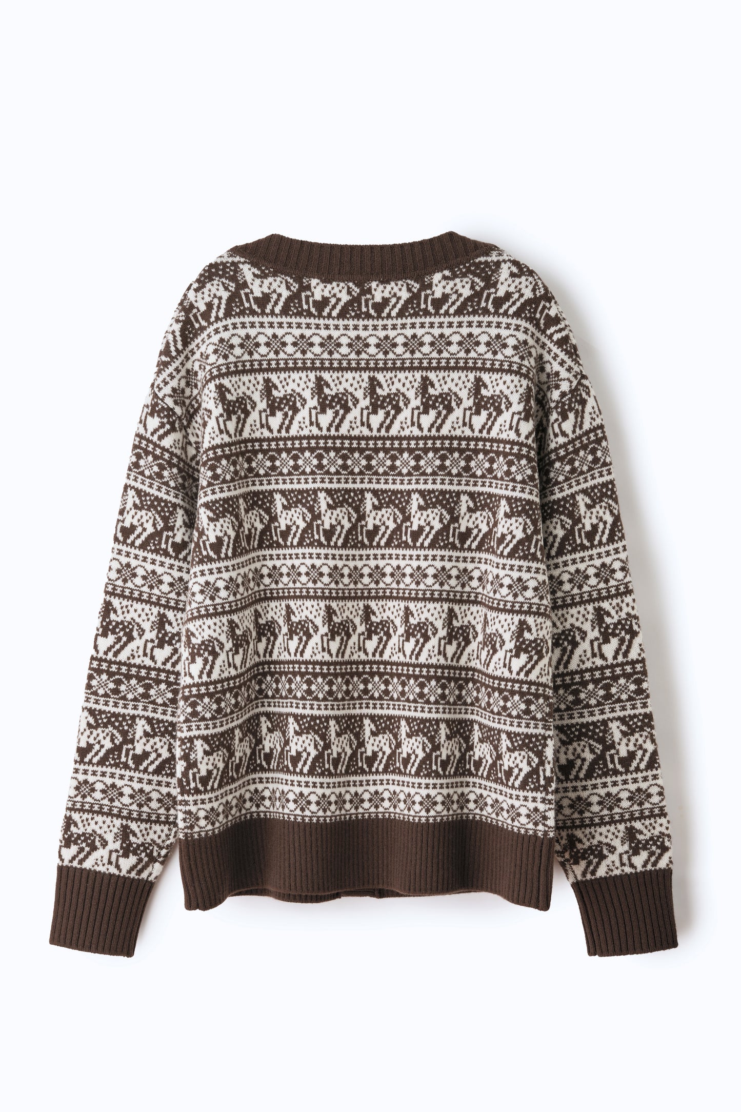 Cardigan jacquard équestre Freya