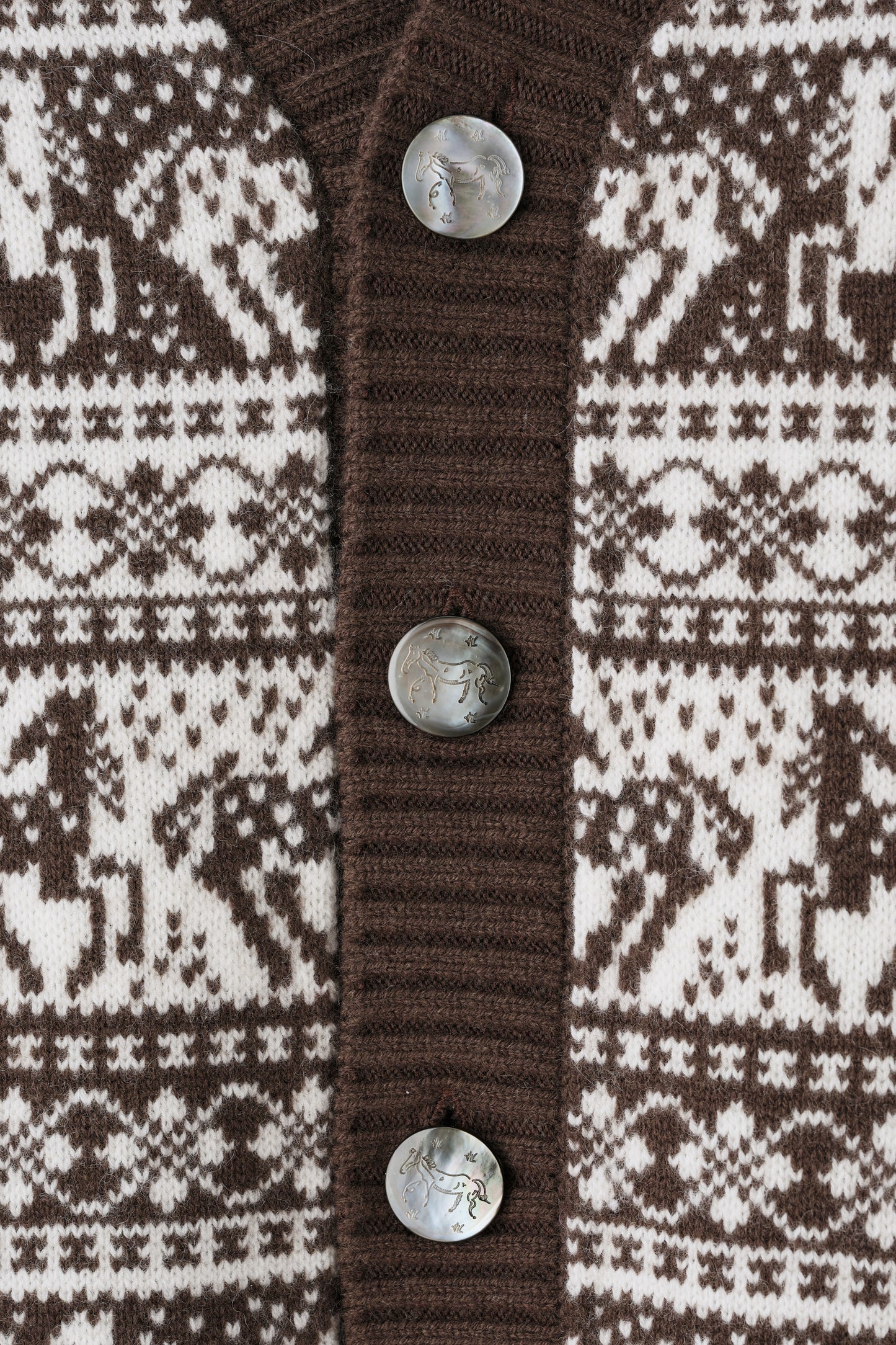 Cardigan jacquard équestre Freya