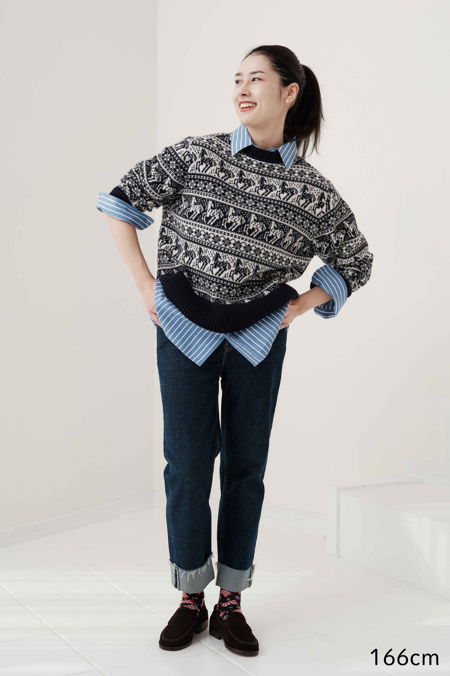 Pull jacquard équestre Rohan