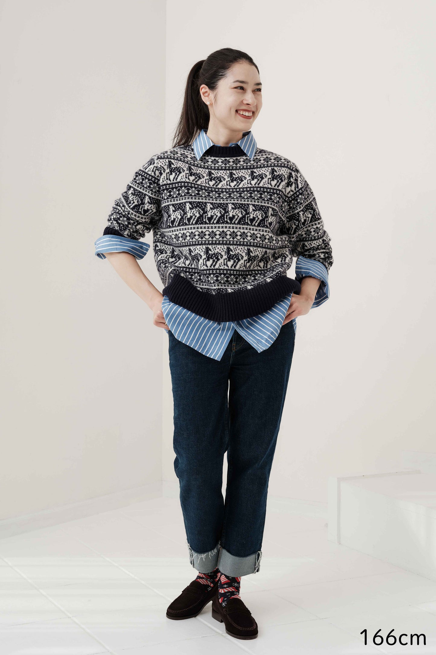 Pull jacquard équestre Rohan