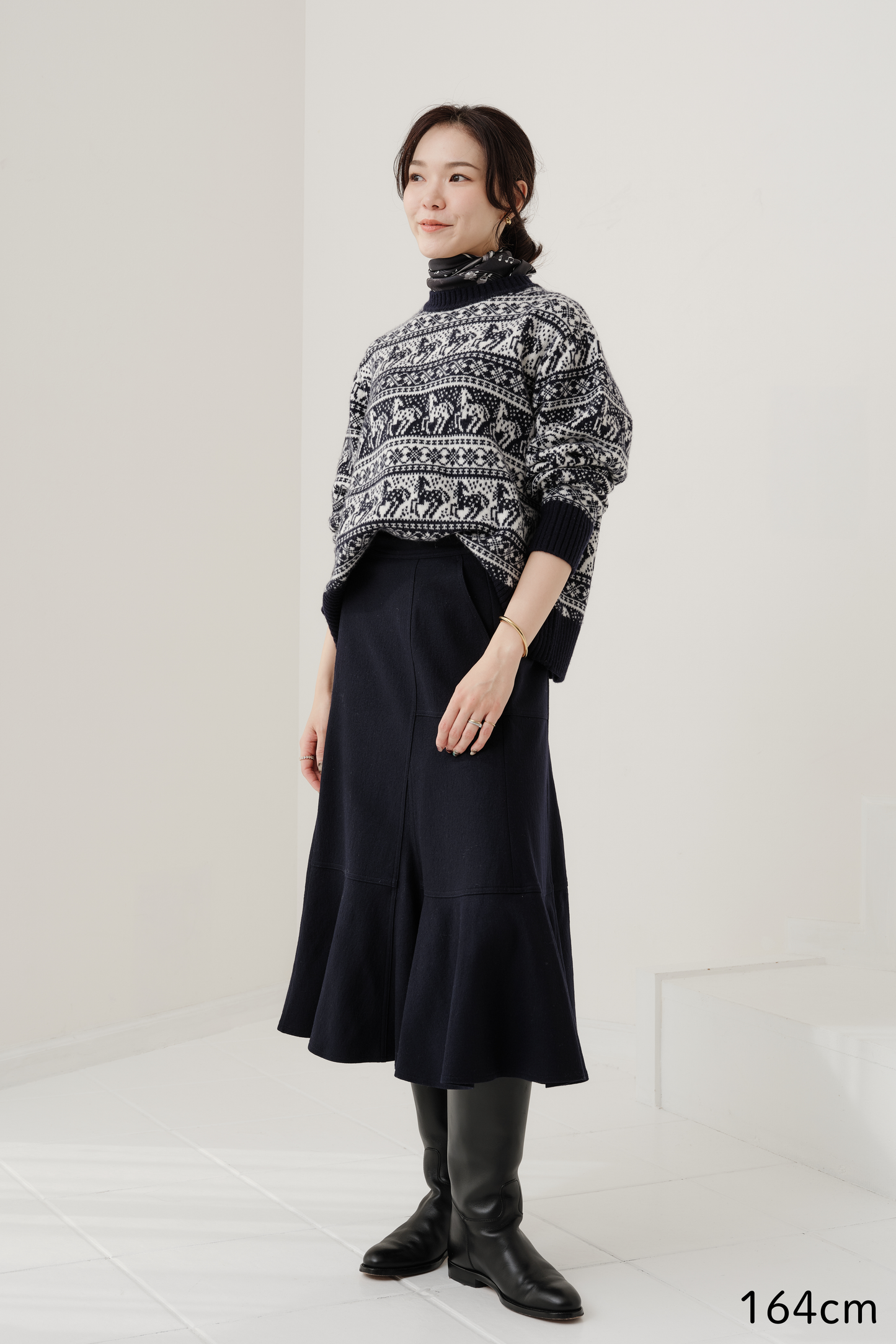 Pull jacquard équestre Rohan