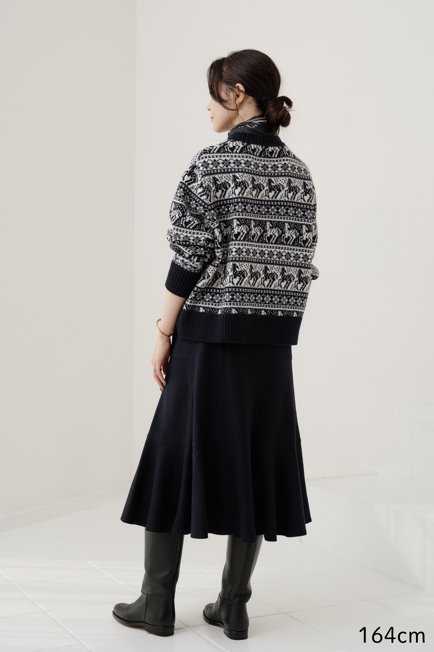 Pull jacquard équestre Rohan