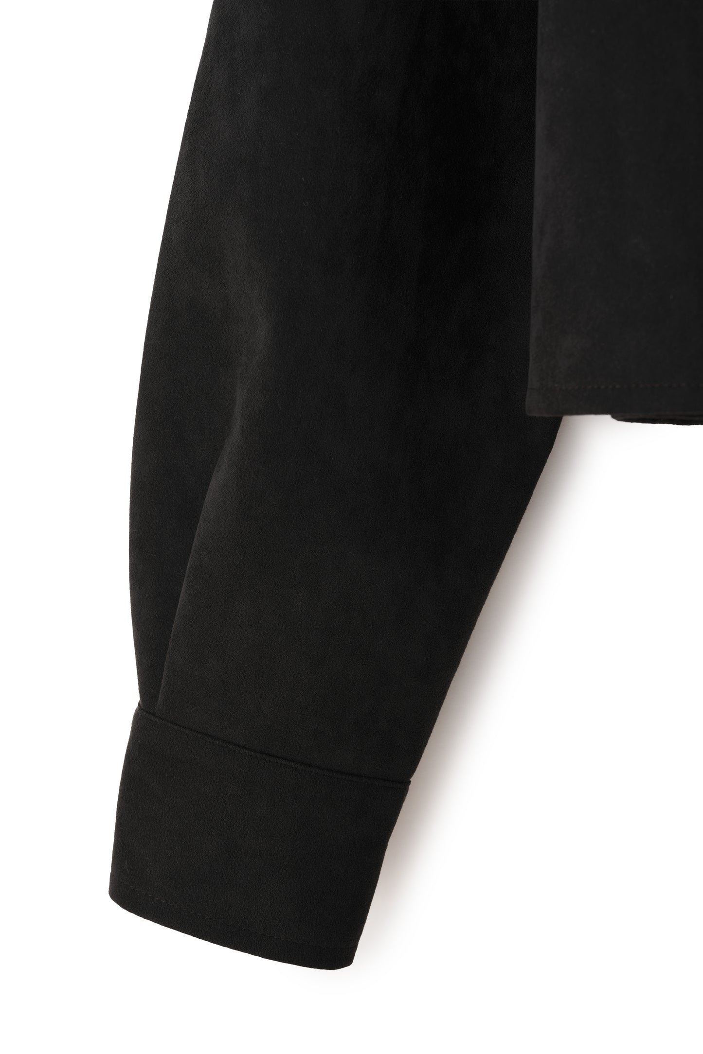 Veste courte en Alcantara Noir de Lune Artemis