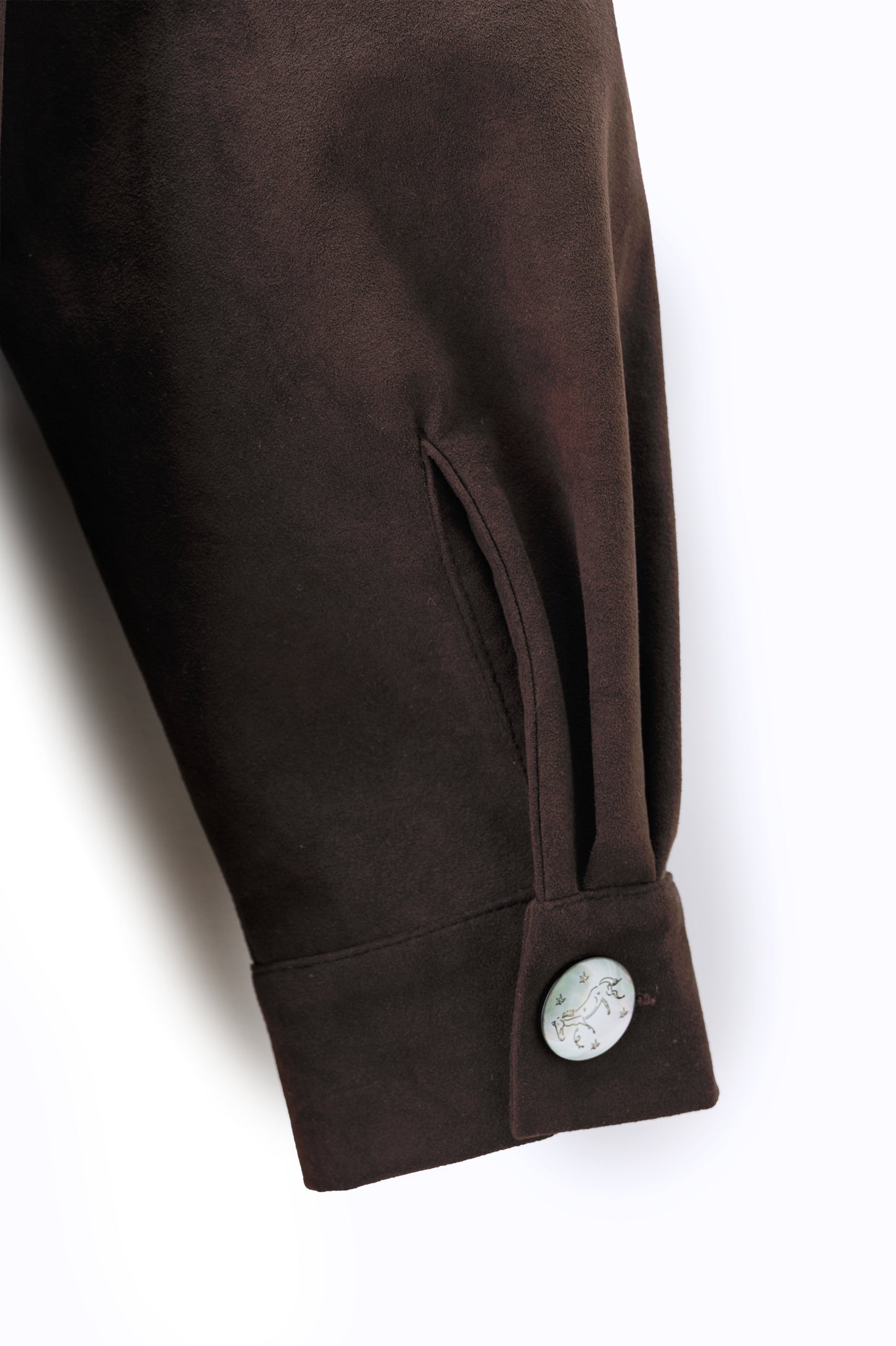 Veste en Alcantara Brun Équestre Chiron (追加予約販売　1月お届け分)