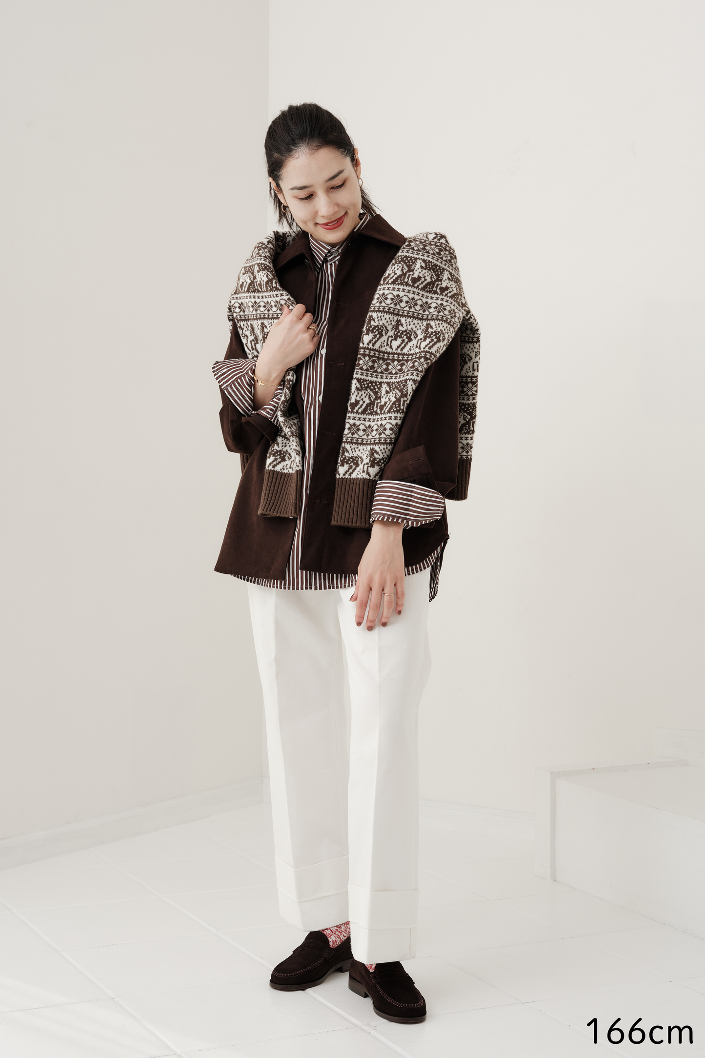 Veste en Alcantara Brun Équestre Chiron (追加予約販売　1月お届け分)