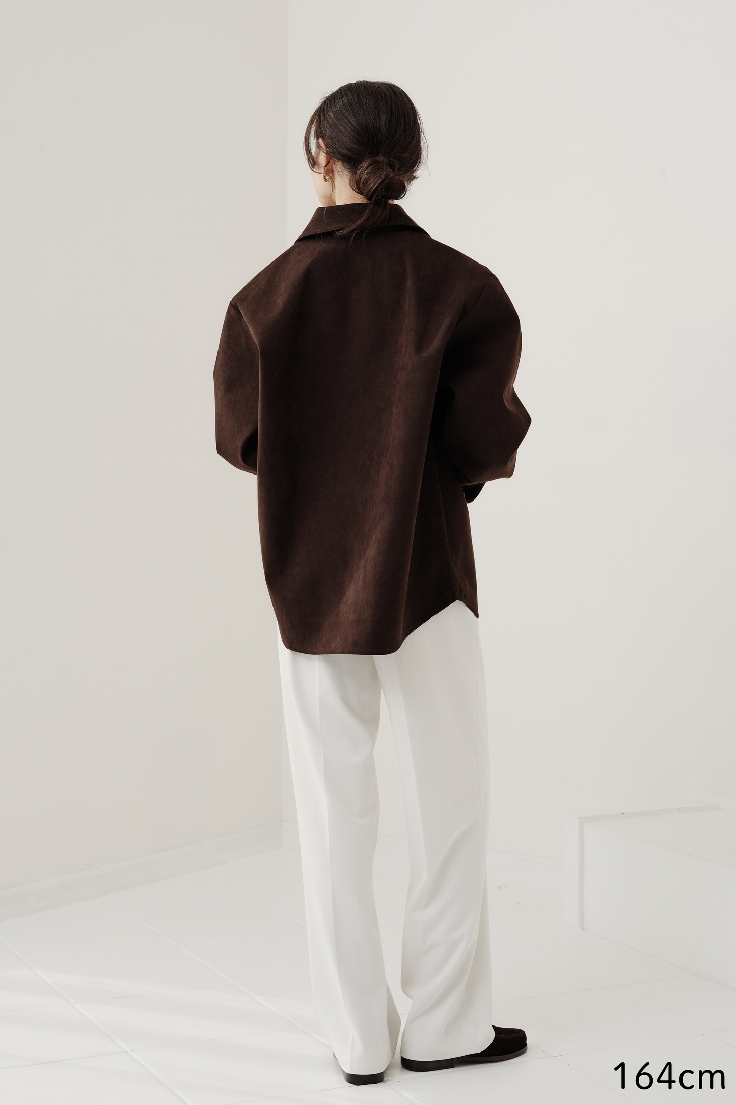 Veste en Alcantara Brun Équestre Chiron (追加予約販売　1月お届け分)