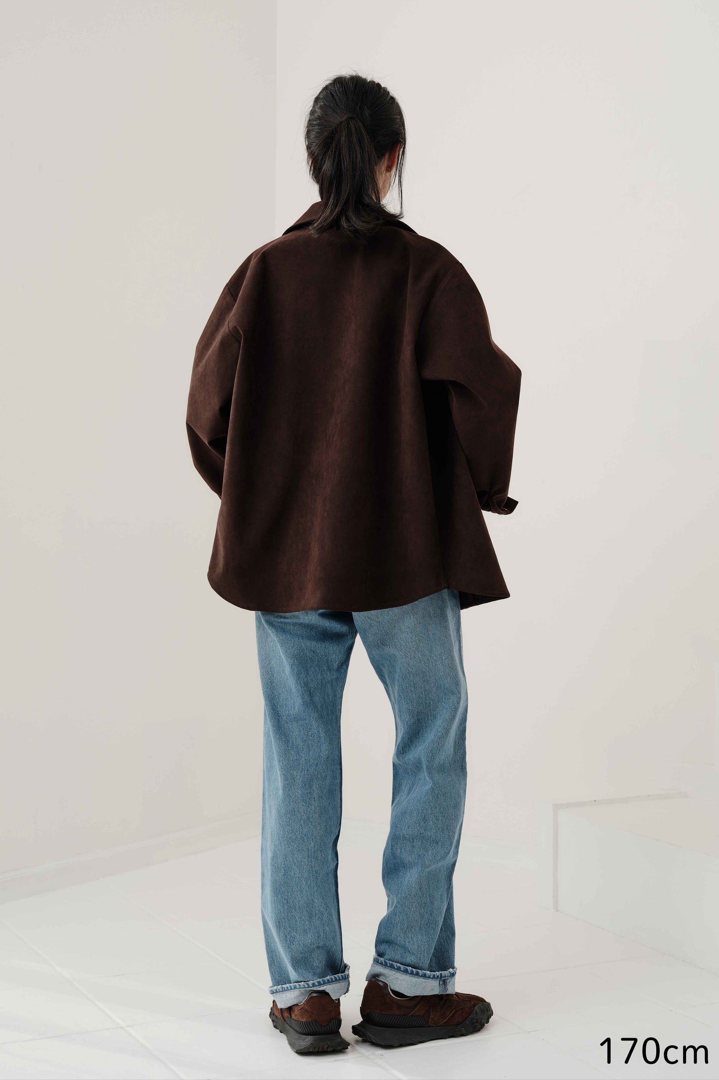 Veste en Alcantara Brun Équestre Chiron (追加予約販売　1月お届け分)