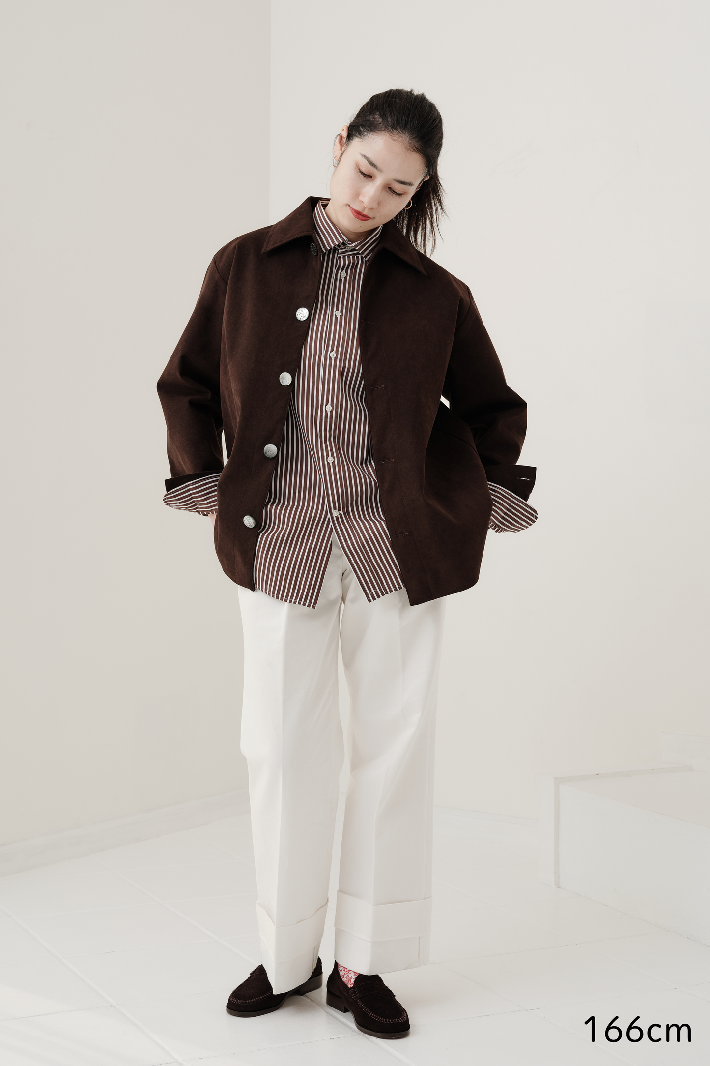 Veste en Alcantara Brun Équestre Chiron (追加予約販売　1月お届け分)