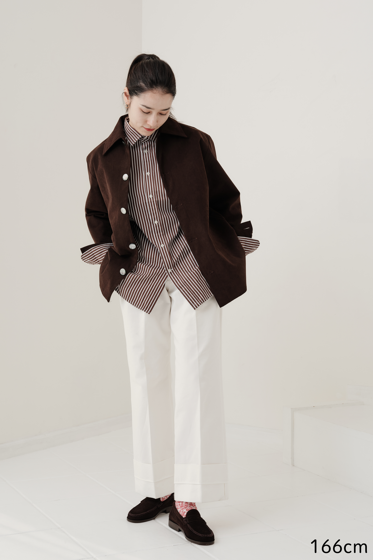 Veste en Alcantara Brun Équestre Chiron (追加予約販売　1月お届け分)