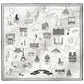Foulard Ex-libris Paris x aLORS -une collaboration d’exception (ホワイトxブラック) - aLORS online store