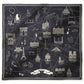 Foulard Ex-libris Paris x aLORS -une collaboration d’exception(ダークネイビーx アイボリー) - aLORS online store