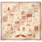 Foulard Ex-libris Paris x aLORS -une collaboration d’exception (アイボリーxボルドー) - aLORS online store