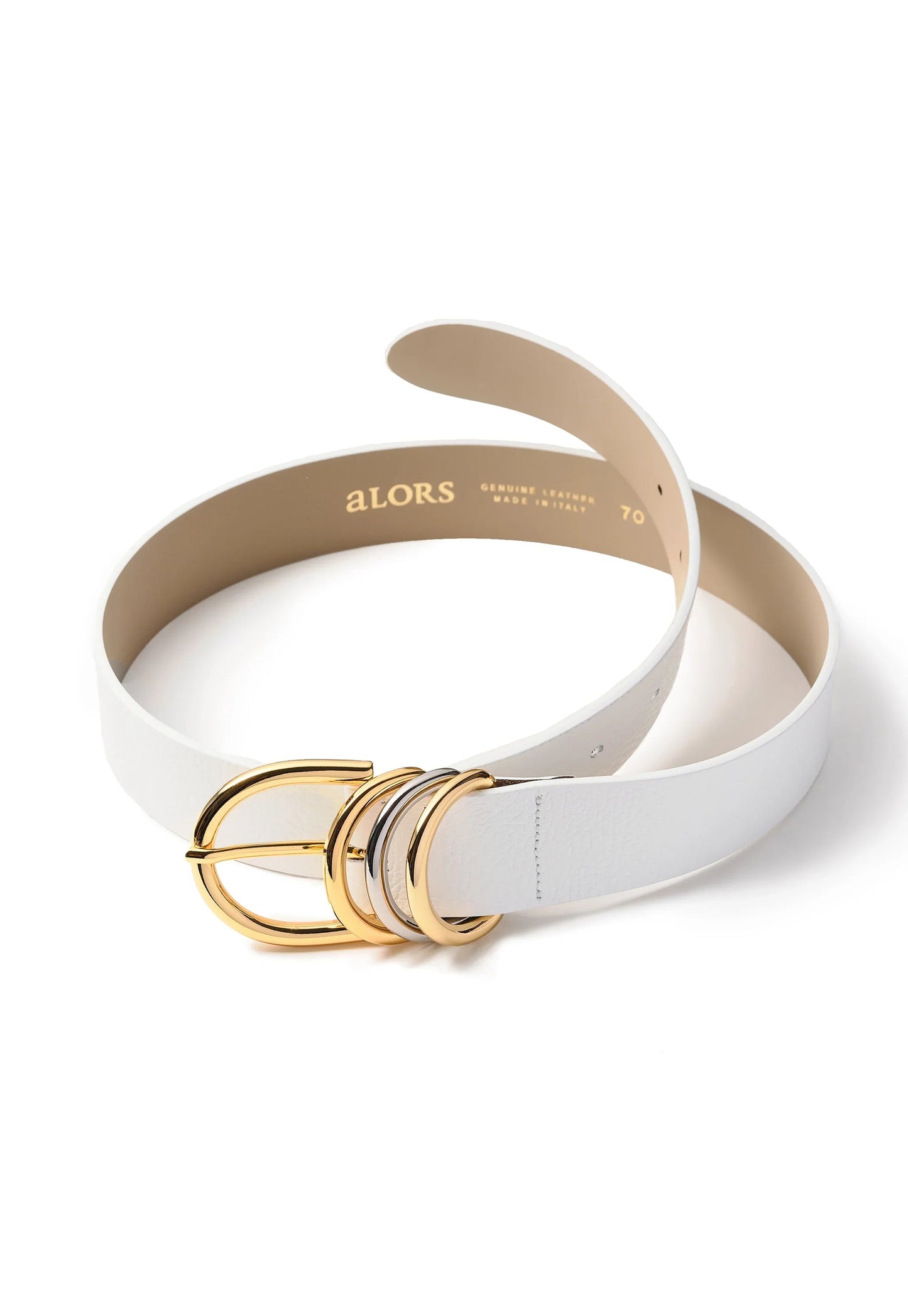Cintura "Anello di enigma" Panna cotta(ホワイト) - aLORS online store