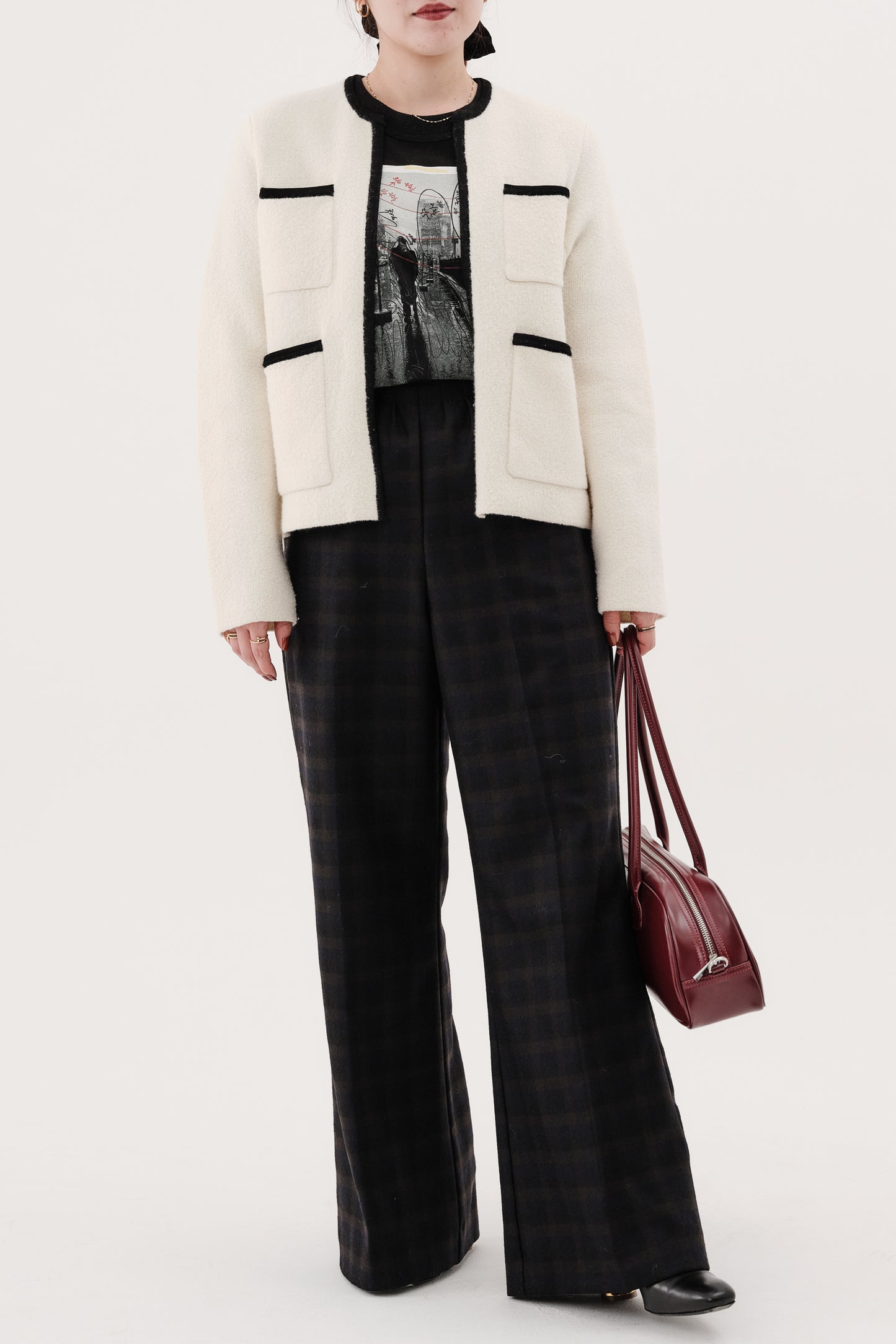 Pantalon à carreaux "Evelyn"