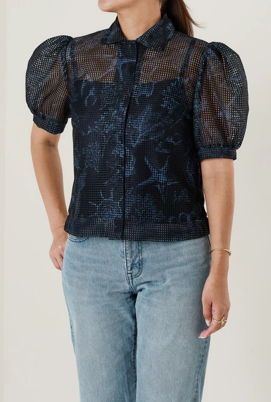 Blouse à manches bouffantes "Pelagia" - aLORS online store