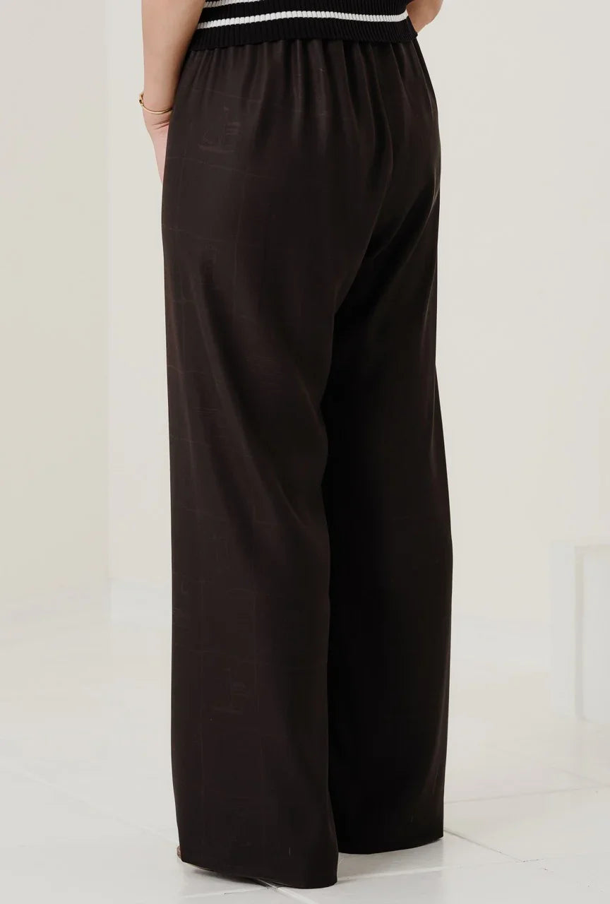 Pantalon décontracté "Astrifera" Chocolat noir 99% - aLORS online store