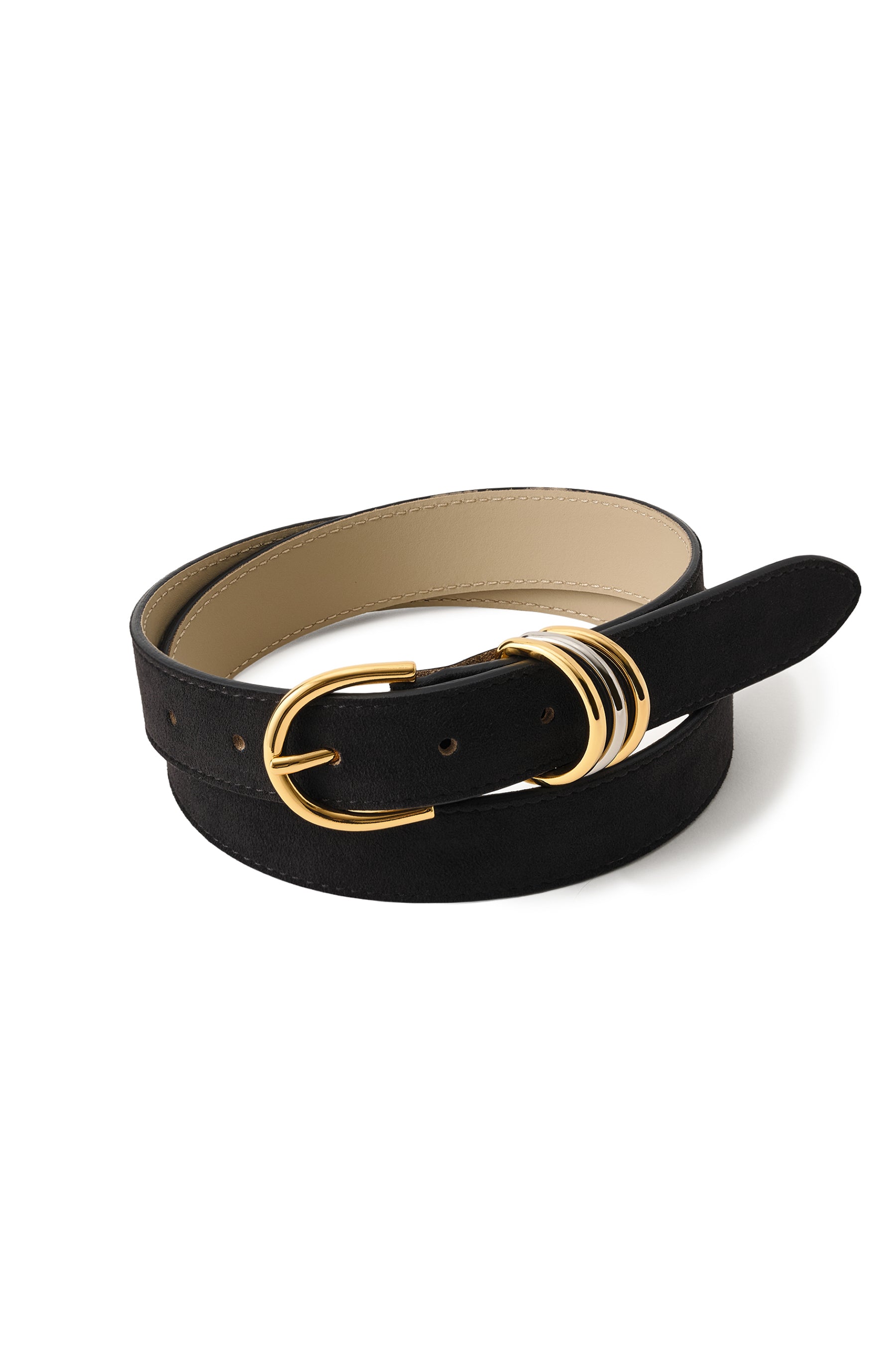 ALORS Anello di enigma Alcantara ブラック 80 Cintura 