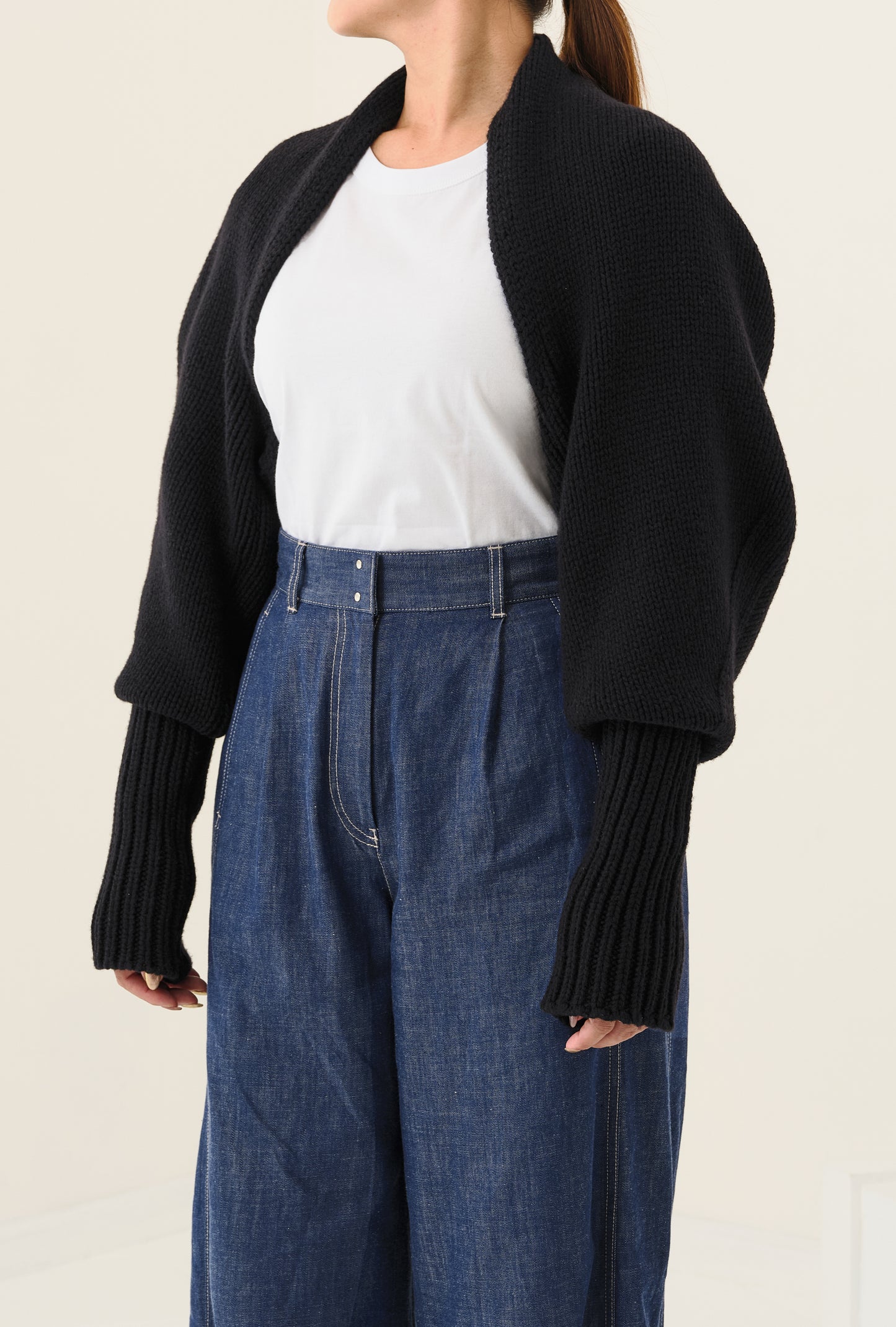 Écharpe et boléro "a" ブラック