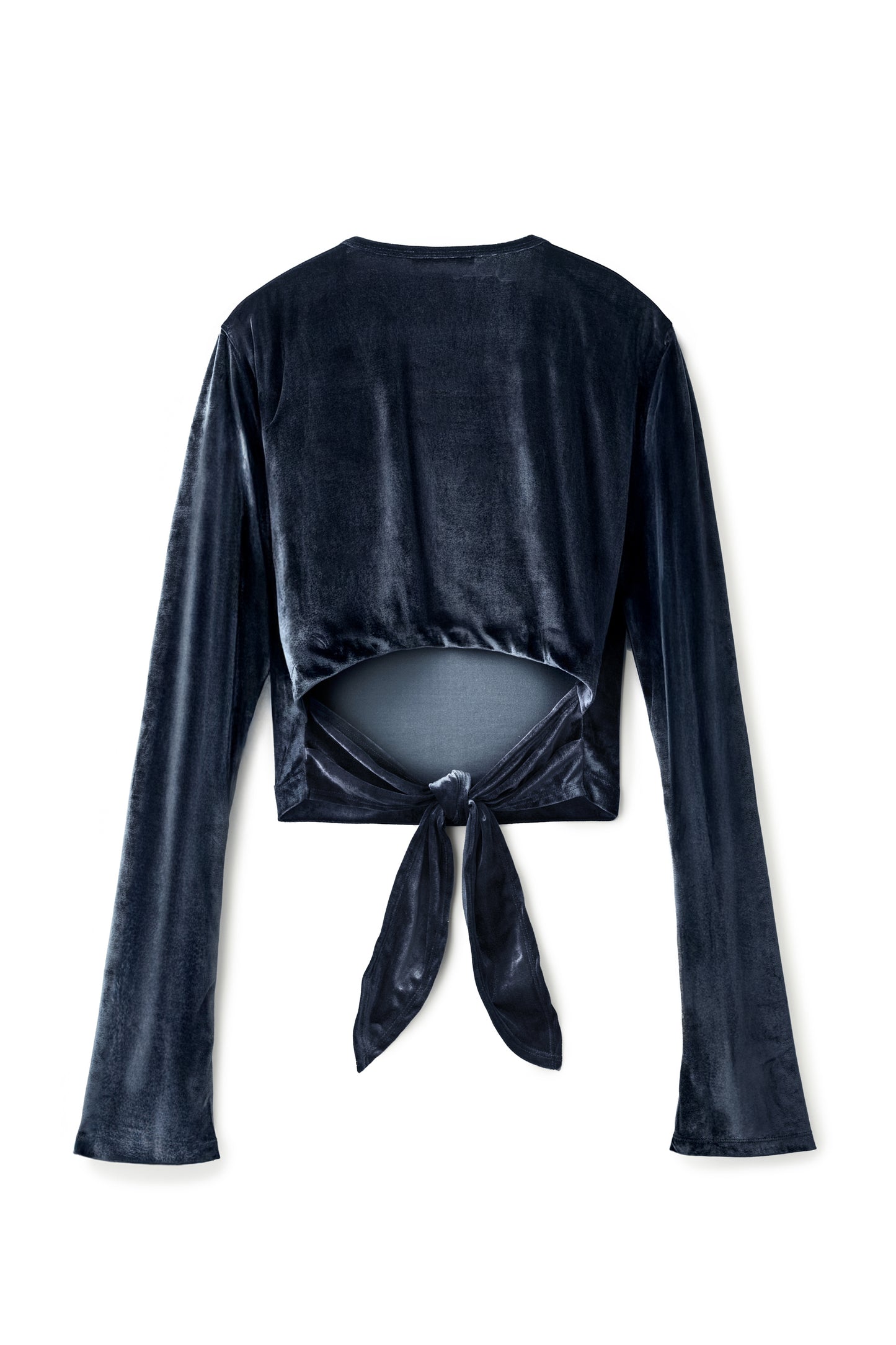 Haut court ouvert au dos Gris Anthracite チャコールグレー