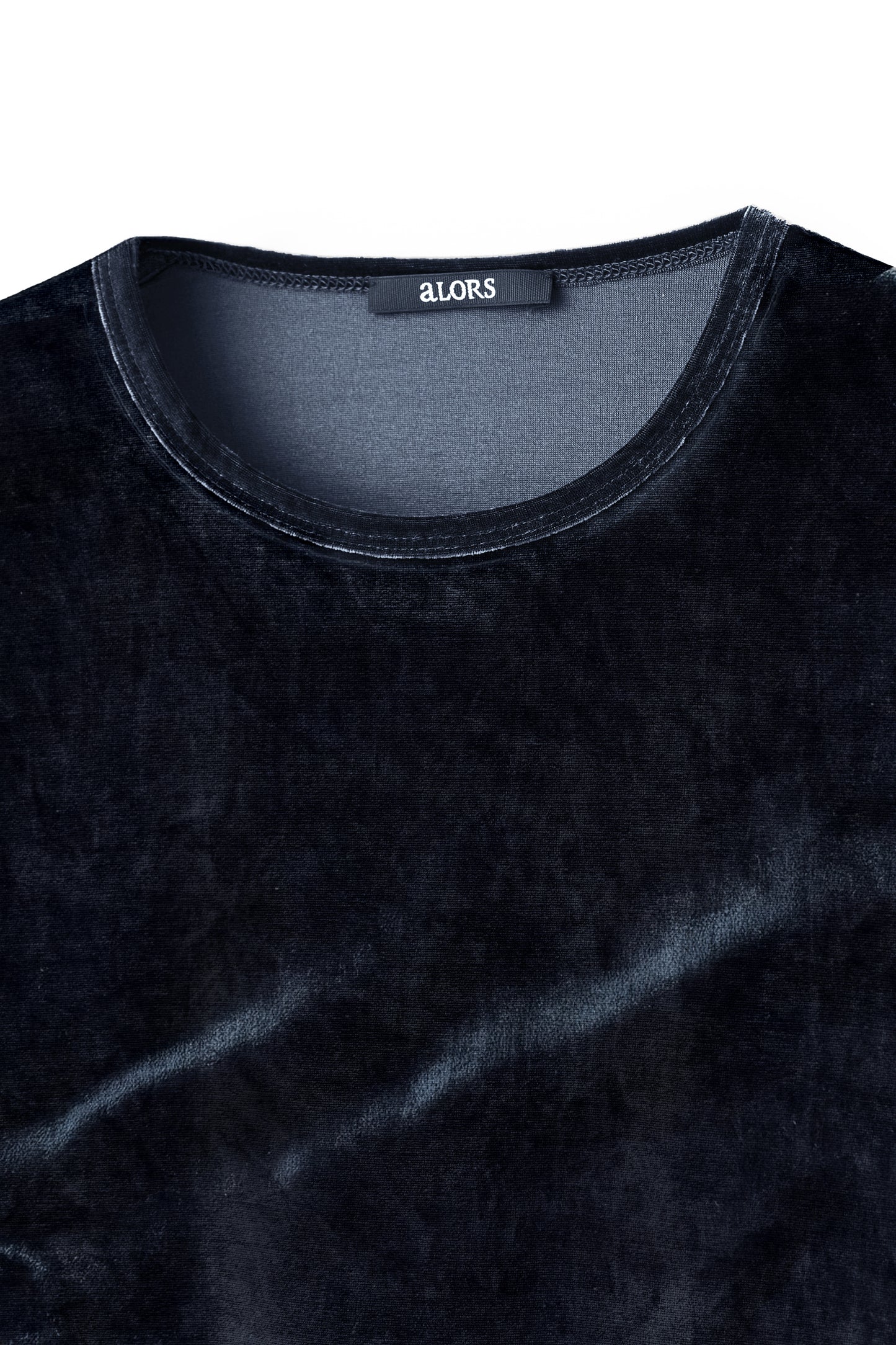 Haut court ouvert au dos Gris Anthracite チャコールグレー