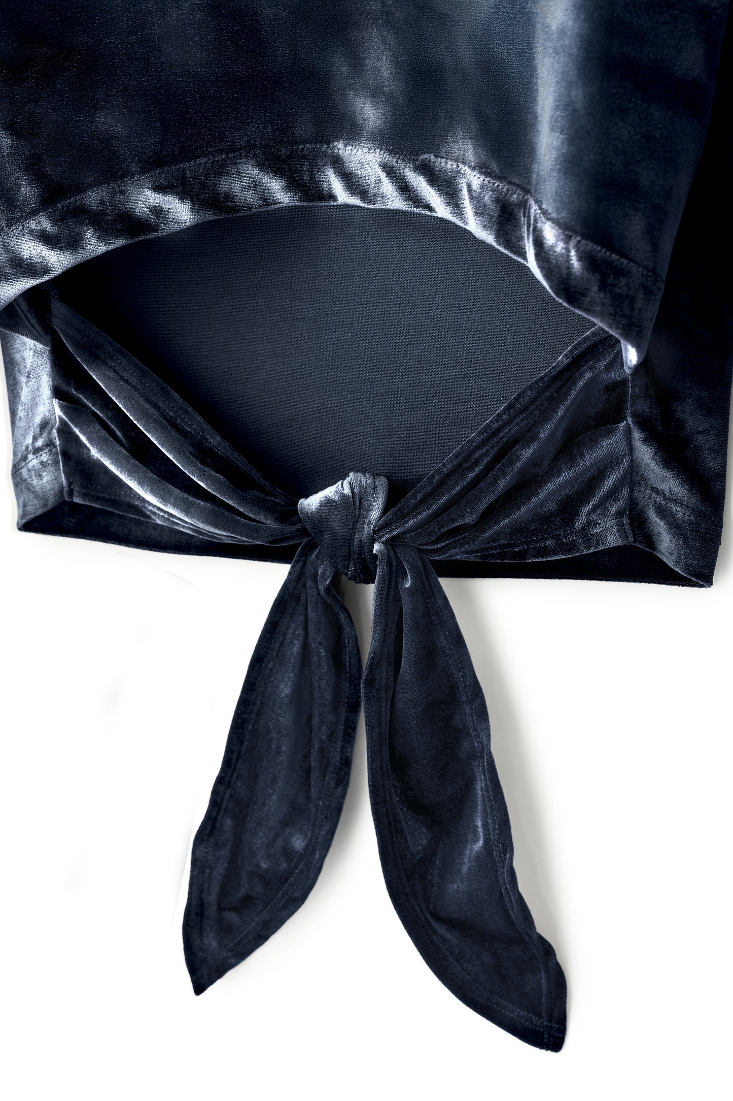 Haut court ouvert au dos Gris Anthracite チャコールグレー