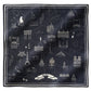 Foulard Ex-libris Paris x aLORS -une collaboration d’exception(ダークネイビーx アイボリー) 90x90cm