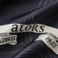 Foulard Ex-libris Paris x aLORS -une collaboration d’exception(ダークネイビーx アイボリー) 90x90cm