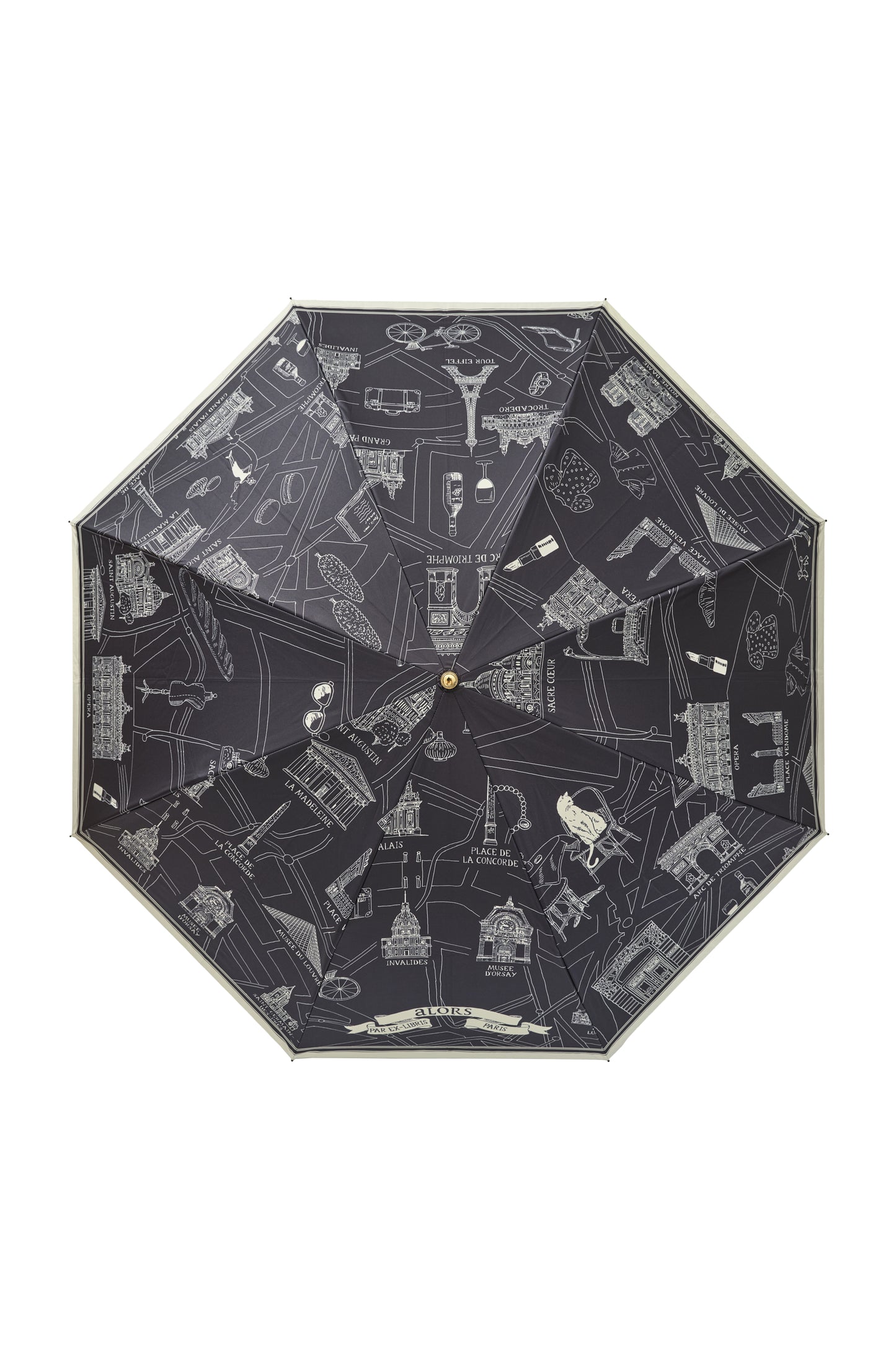 Soleil & Pluie Ex-libris Paris x aLORS - une collaboration d'exception (ダークネイビーx アイボリー)