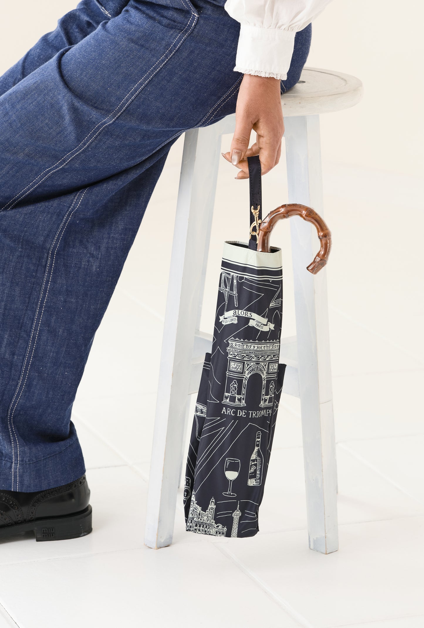 Soleil & Pluie Ex-libris Paris x aLORS - une collaboration d'exception (ダークネイビーx アイボリー)