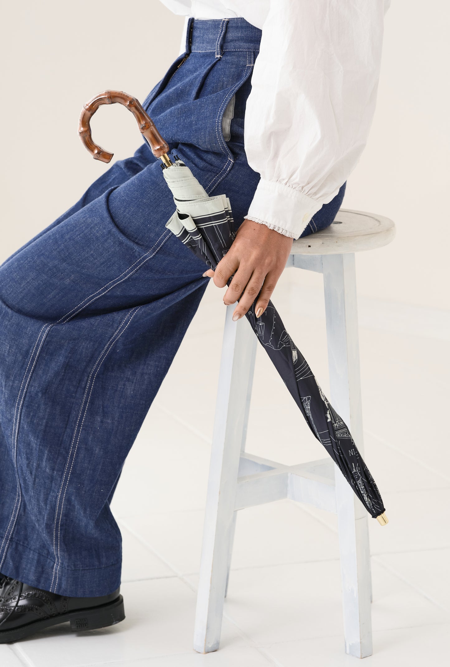 Soleil & Pluie Ex-libris Paris x aLORS - une collaboration d'exception (ダークネイビーx アイボリー)